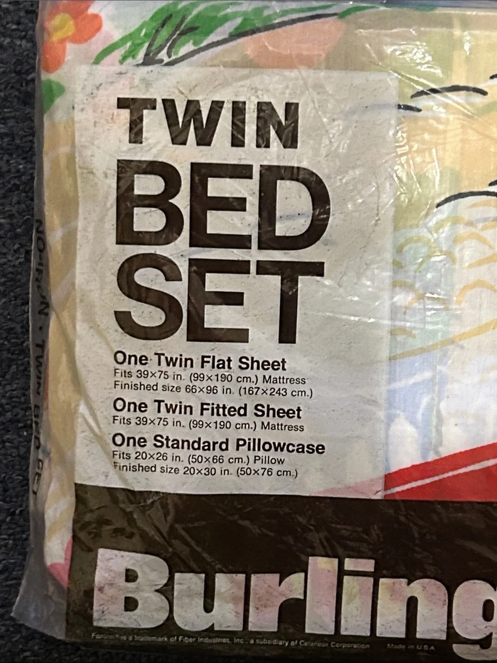 Vintage Sesame Street Kids' Bedding set. Multiple Characters. Twin